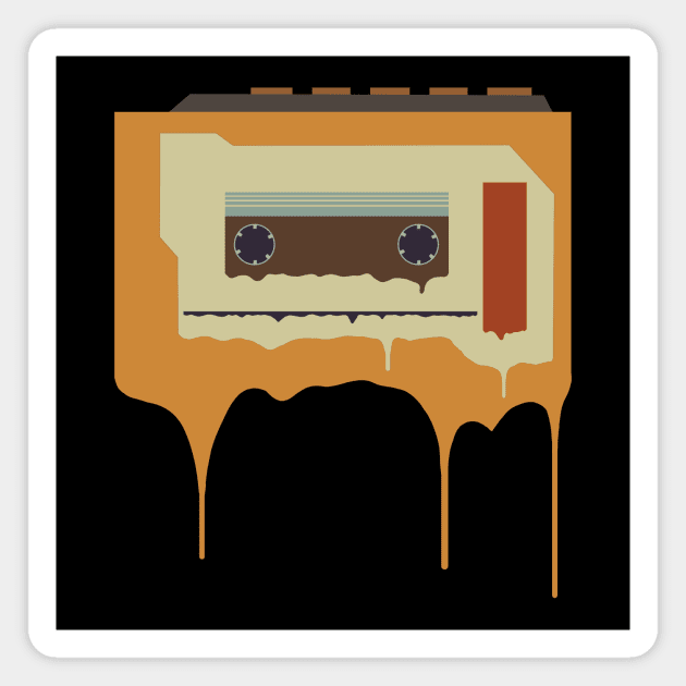 Retro cassette player Magnet by Trashy_design